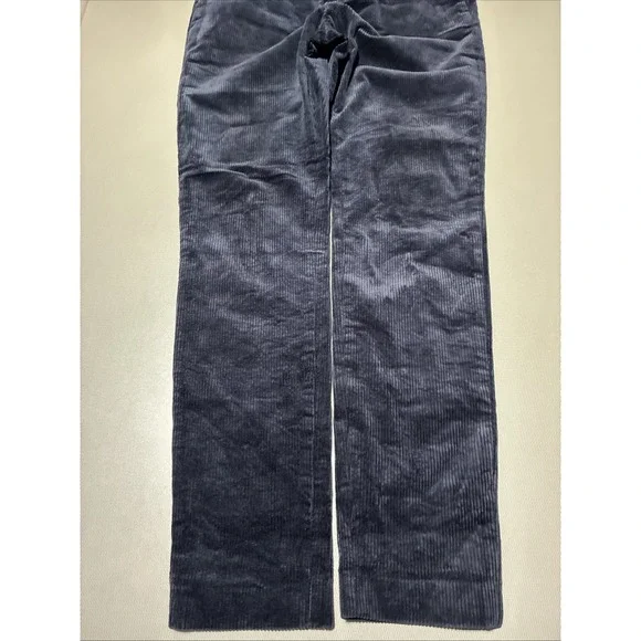 H&M Reg Fit Men's Dark Blue Corduroy Pants Size 32R - Picture 2 of 5